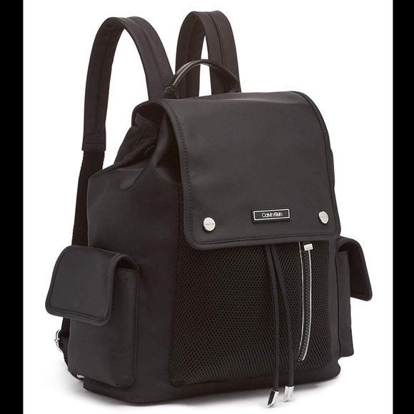 Calvin Klein Handbags - Calvin Klein Tali Nylon & Mesh Backpack Bag